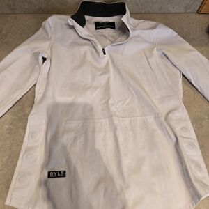 BYLT White Pullover with Black Accents